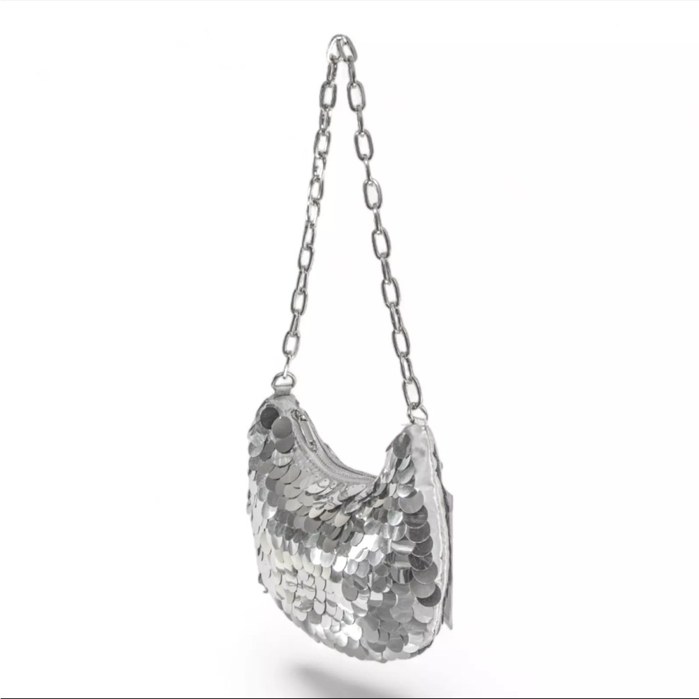 Silver Chain Shoulder Bag - Picture 3 of 6